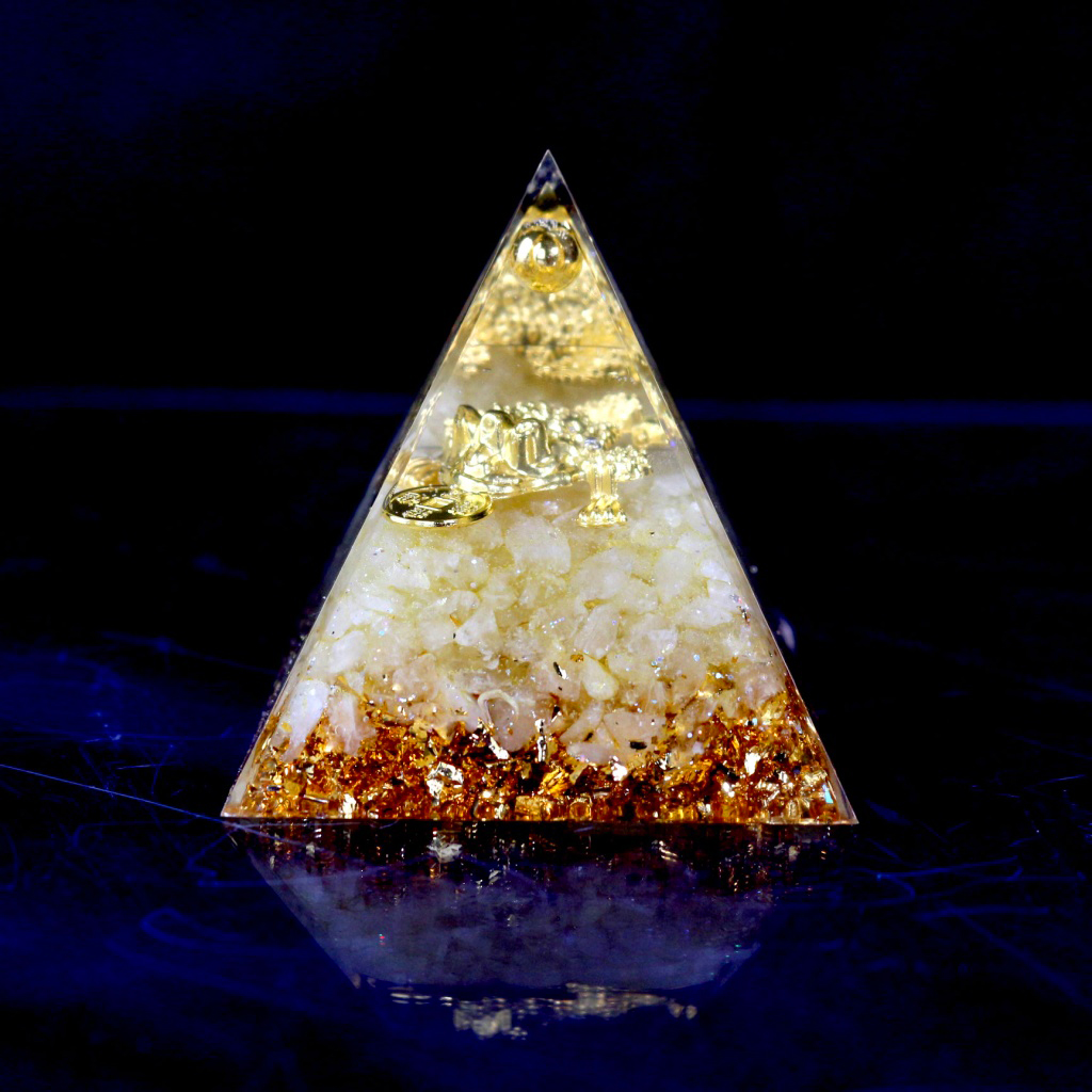 咬钱金蟾蜍奥根Golden Money Toad Orgonite